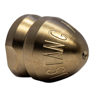 Compressor nozzle for attaching to air compressor for drain cleaning (1/8")