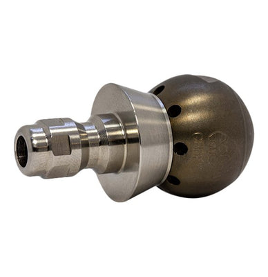 Grease Ball Thruster Nozzle 3/8" with QR SS Adaptor
