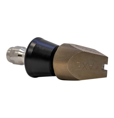 Jetaxe Invader drain cleaning nozzle, ¼ inch with slim PVC skirt