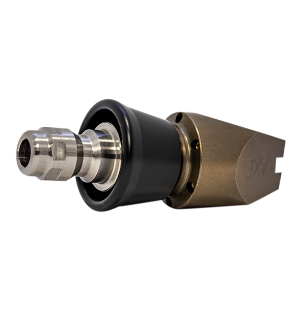 Jetaxe Invader drain cleaning nozzle, ¼ inch with slim PVC skirt