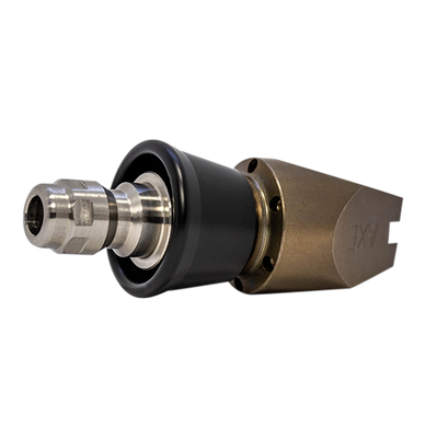 Jetaxe Invader drain cleaning nozzle, ¼ inch with slim PVC skirt