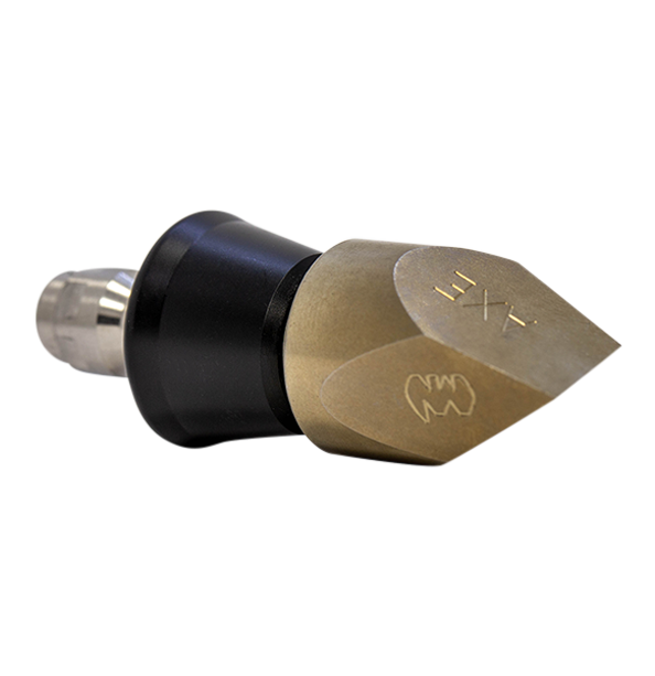 Jetaxe drain cleaning nozzles, ¼ inch with slim PVC skirt