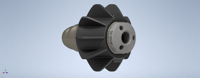 Attachment for stabilizing drain cleaning jetter nozzle