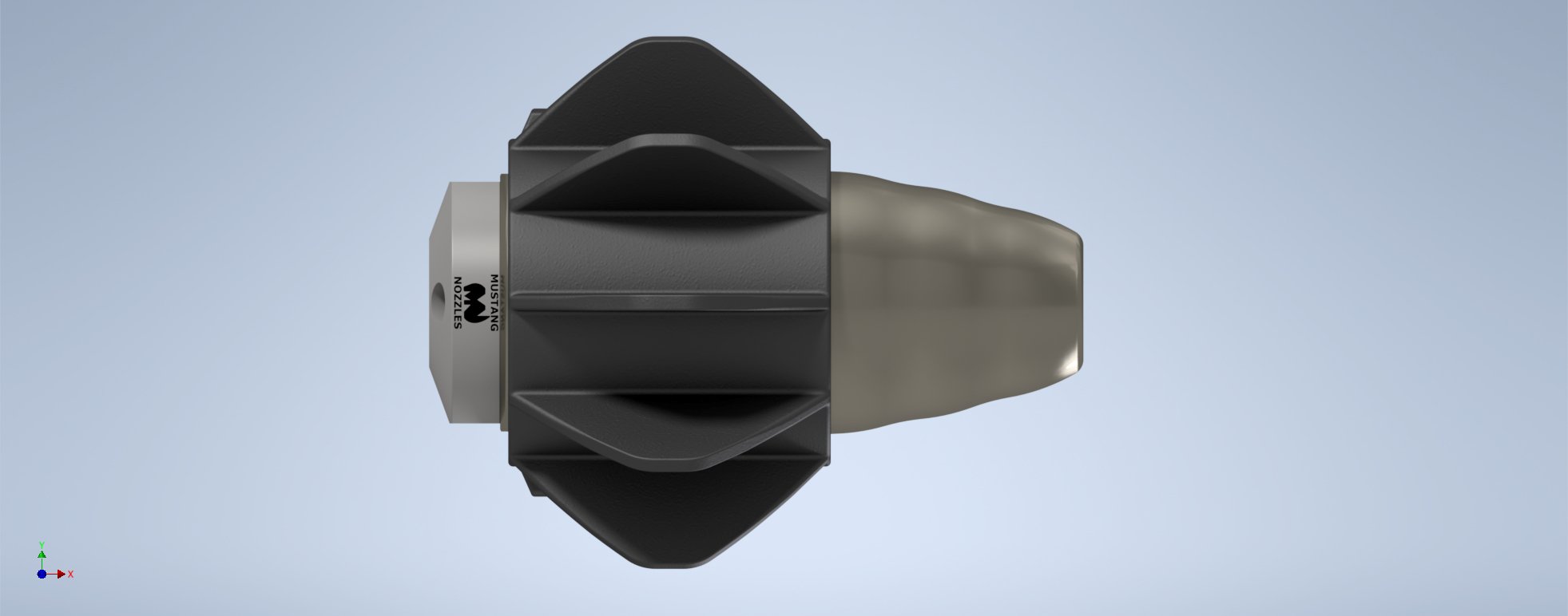 Attachment for stabilizing drain cleaning jetter nozzle