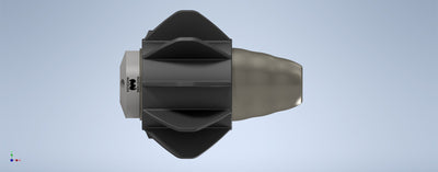 Attachment for stabilizing drain cleaning jetter nozzle