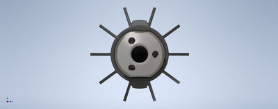 Attachment for stabilizing drain cleaning jetter nozzle