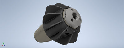 Attachment for stabilizing drain cleaning jetter nozzle