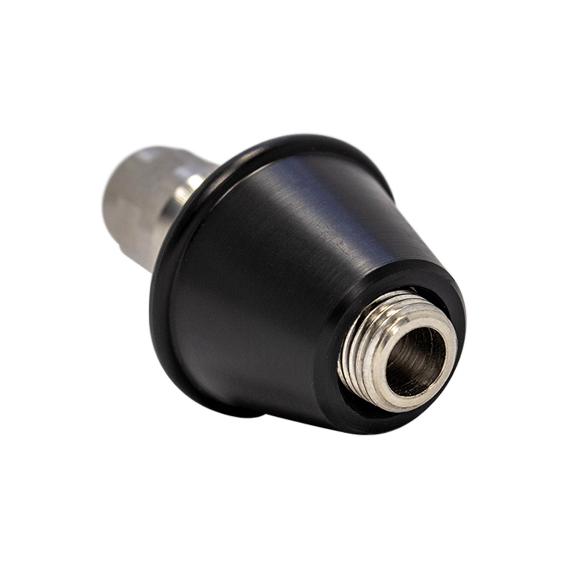 PVC cone and stainless steel tail for drain cleaning, ¼ inch size