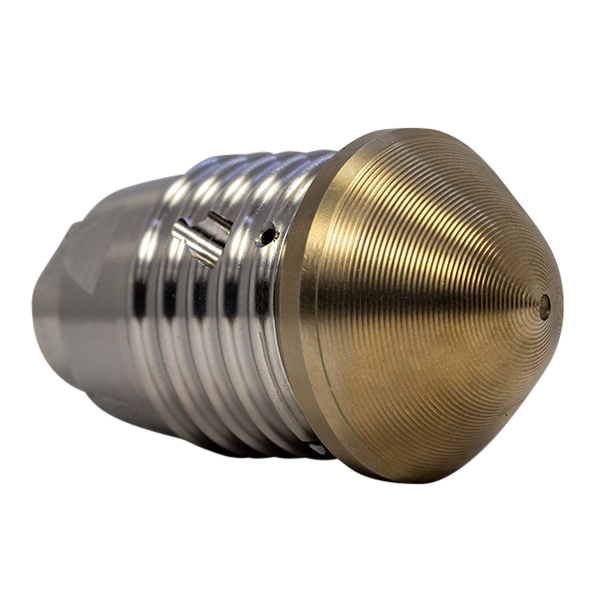 Drain cleaning nozzle for tight spaces (1/4 inch)