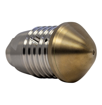 Drain cleaning nozzle for tight spaces (1/4 inch)