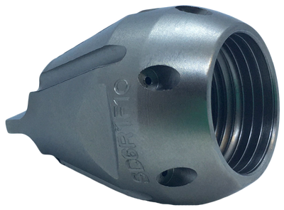 Screwdriver Invader drain cleaning nozzle for navigating through pipes (3/8")