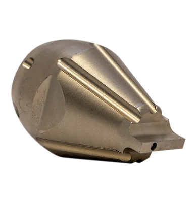 Screwdriver Invader drain cleaning nozzle for navigating through pipes (1/4")