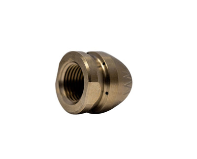 Compressor nozzle for attaching to air compressor for drain cleaning (1/8")