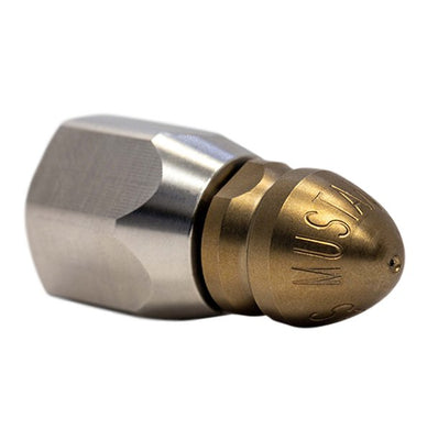 Drain cleaning compressor nozzle, 1/8 inch with CA8 adapter