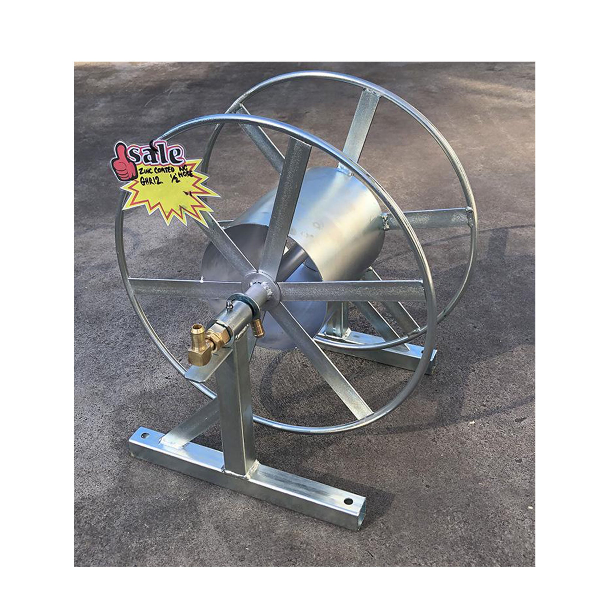Galvanised Hose Reel 1/2