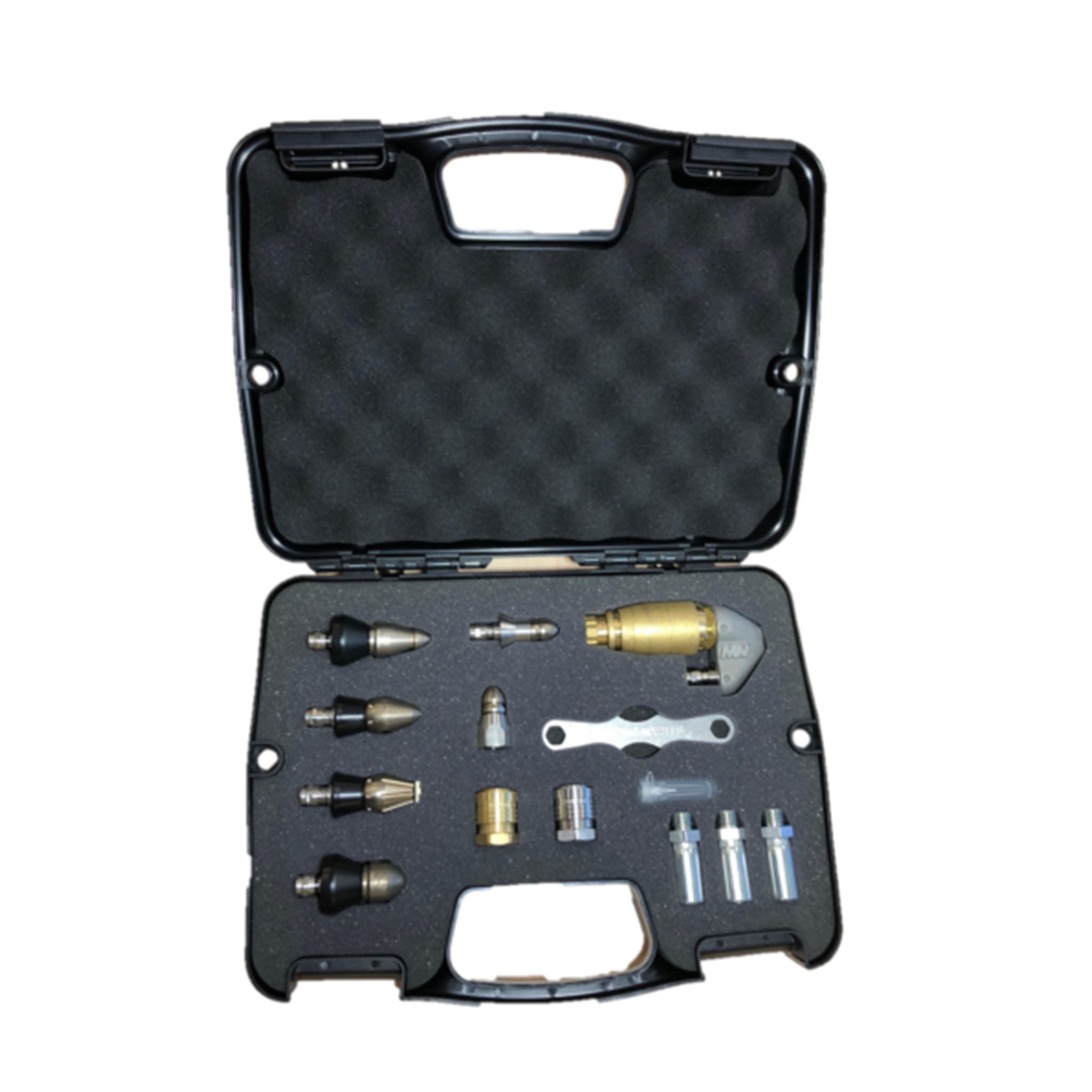 Mustang Nozzles Deluxe 14 piece nozzle box for drain cleaning