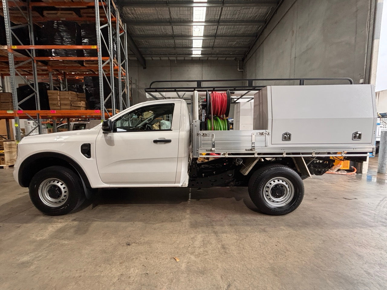 Second Hand Ford Ranger 2022 with Tray Mounted Racejet BOSS and Ridgid Gear