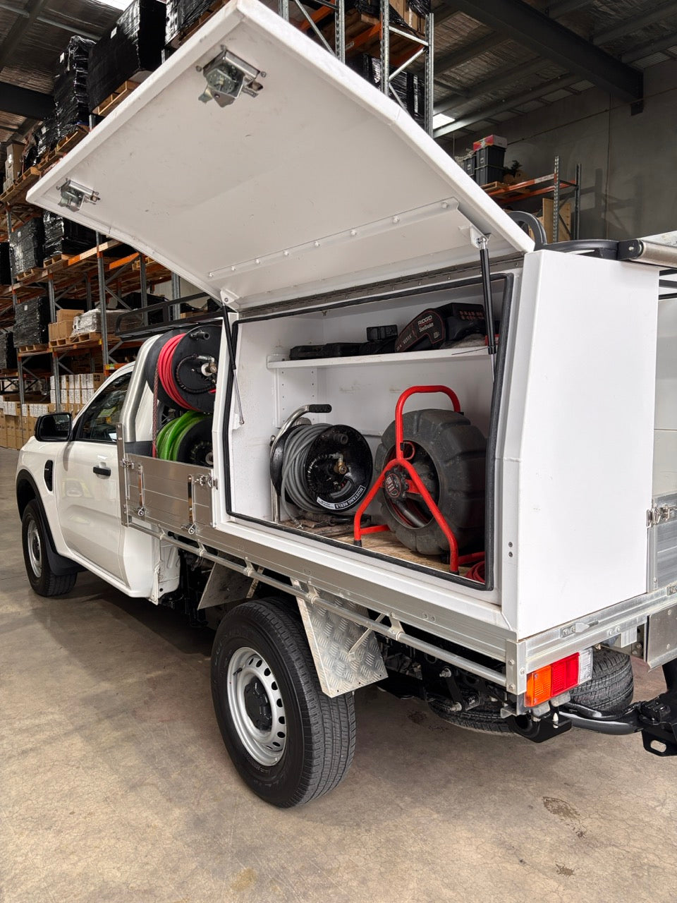 Second Hand Ford Ranger 2022 with Tray Mounted Racejet BOSS and Ridgid Gear
