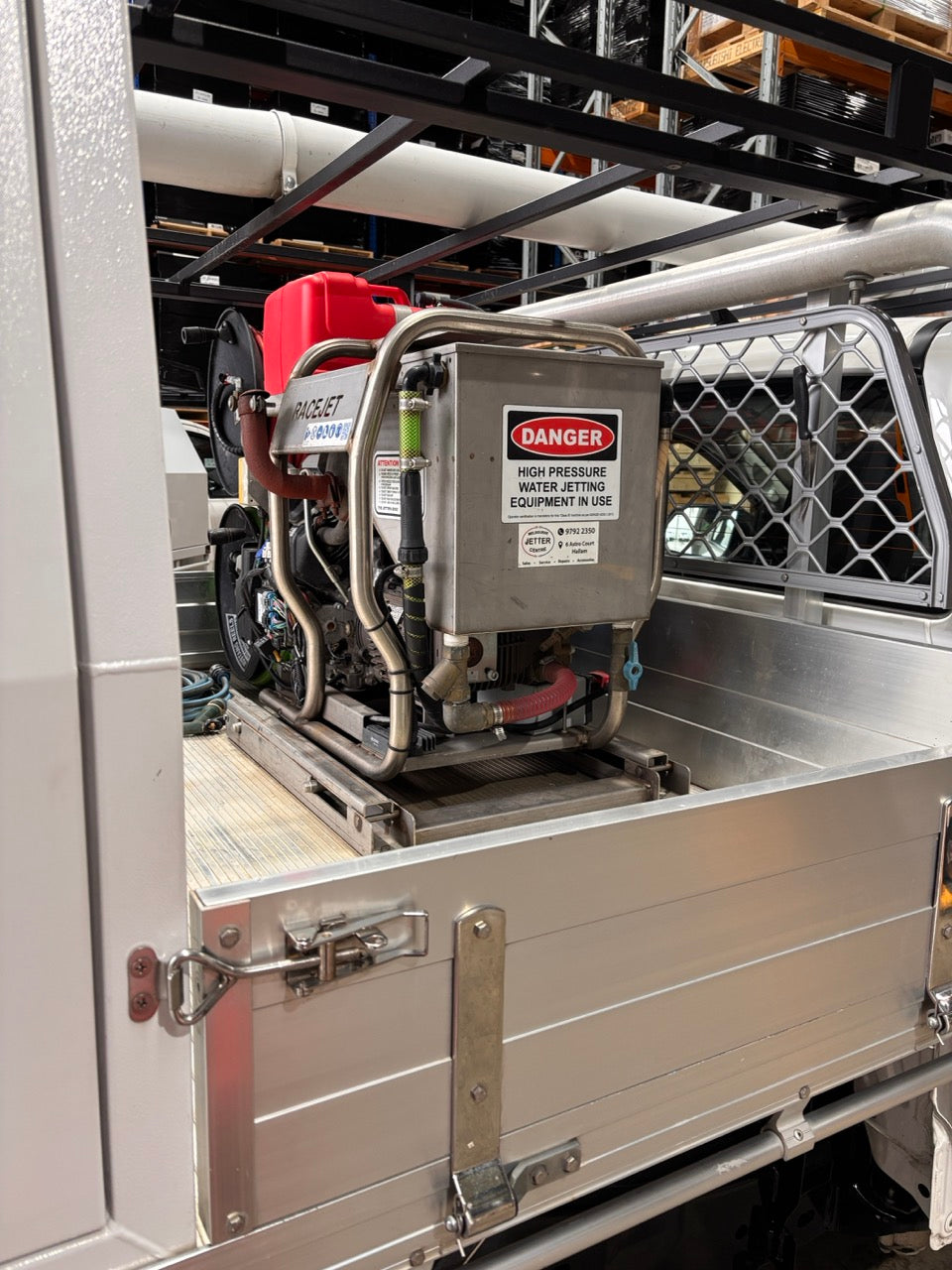 Second Hand Ford Ranger 2022 with Tray Mounted Racejet BOSS and Ridgid Gear