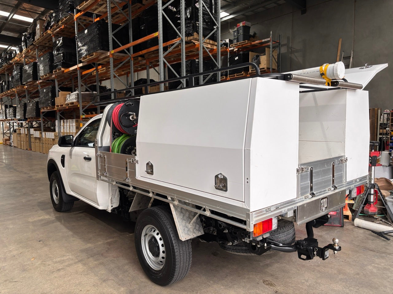 Second Hand Ford Ranger 2022 with Tray Mounted Racejet BOSS and Ridgid Gear