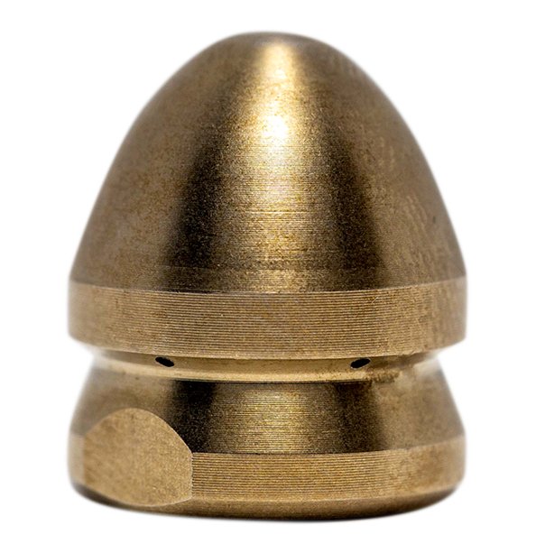Compressor nozzle for attaching to air compressor for drain cleaning (1/8")