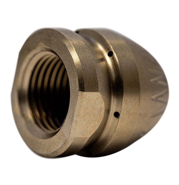 Compressor nozzle for attaching to air compressor for drain cleaning (1/8")