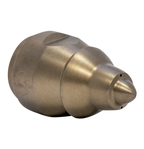 Drain cleaning nozzle for navigating tight spaces (1/4 inch)