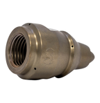 Drain cleaning nozzle for navigating tight spaces (1/4 inch)