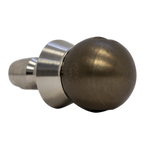 Drain cleaning nozzle with stainless steel skirt for forceful clearing (1/4 inch, QR-C)