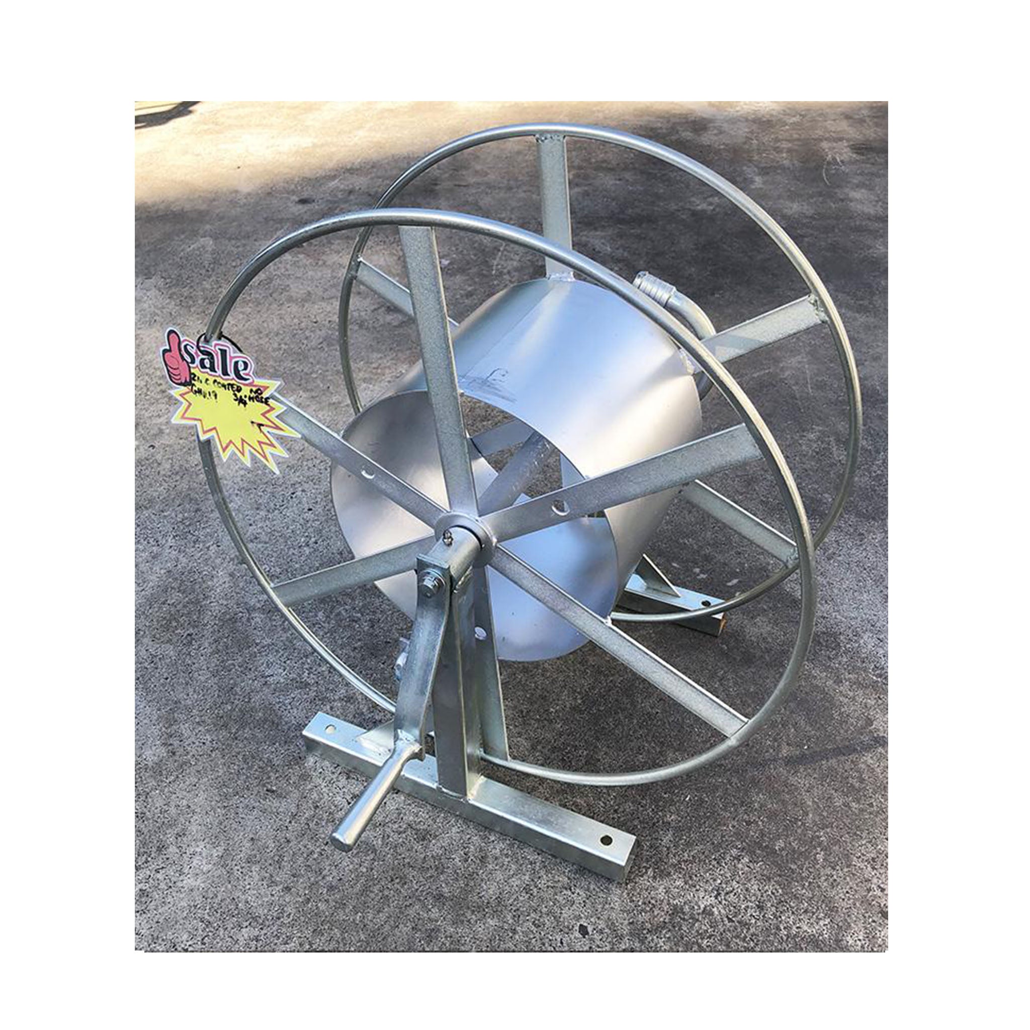 Galvanised Hose Reel 3/4 - No Hose - The Jetters Edge