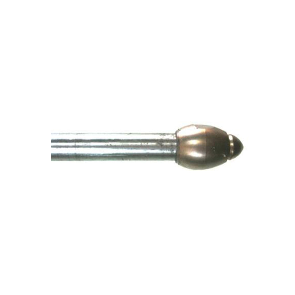 Ground probe jetting rod for drain cleaning