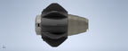 Attachment for stabilizing drain cleaning jetter nozzle