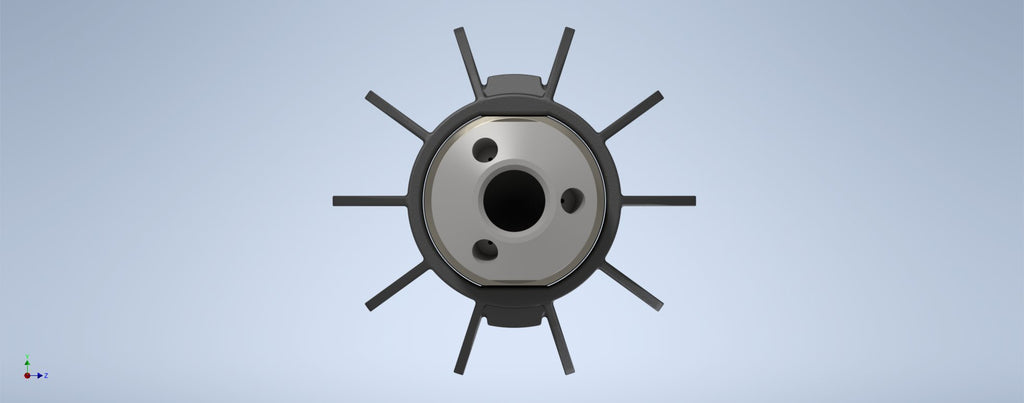 Attachment for stabilizing drain cleaning jetter nozzle