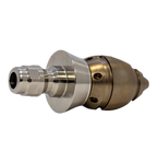 Bandit Side Cutter Thruster drain cleaning nozzle with stainless steel skirt for durability (1/4")