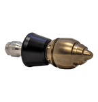Bandit Side Cutter Thruster drain cleaning nozzle with slim PVC skirt for tight spaces (1/4")