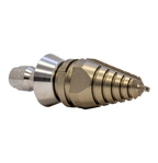 Predator Side Cutter Penetrator Screwdriver Nozzle with QR-C one piece stainless steel skirt for drain cleaning