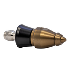 Beaver Invader Nozzle with QR-A slim PVC skirt for drain cleaning