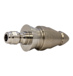Root Rat Invading drain cleaning nozzle with stainless steel skirt for durability (1/4")