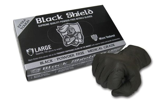NEW: Black Shield Heavy Duty Nitrile Gloves