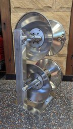Stainless Steel - Mini Double Stacker Hose Reel