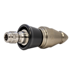 Root Rat Invading drain cleaning nozzle with slim PVC skirt for tight spaces (1/4")