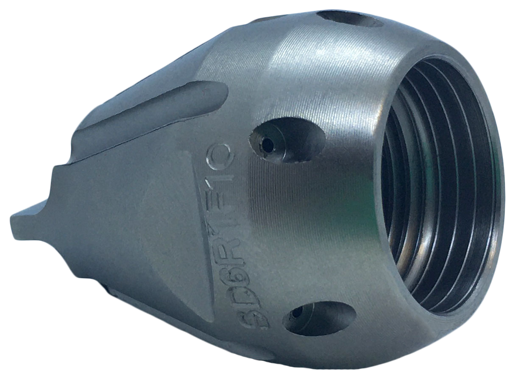 Screwdriver Invader drain cleaning nozzle for navigating through pipes (3/8")