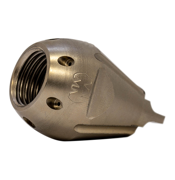 Screwdriver Invader drain cleaning nozzle for navigating through pipes (1/4")