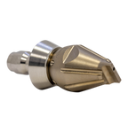 Screwdriver Invader drain cleaning nozzle with stainless steel skirt for durability (1/4")