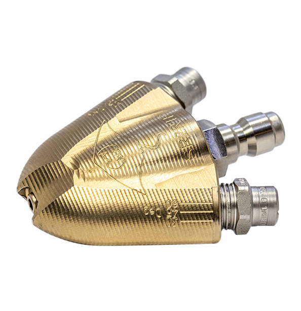 Stingray Sand Spade Nozzle 1/4" with QR stainless steel adapter for drain cleaning