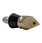 Trivector Penetrating drain cleaning nozzle with QR-A adapter and slim PVC skirt (1/4")