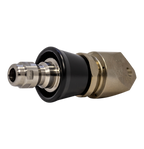 Trivector Penetrating drain cleaning nozzle with QR-A adapter and slim PVC skirt (1/4")