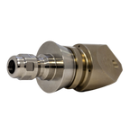 Trivector Penetrating drain cleaning nozzle with stainless steel skirt for durability (1/4")