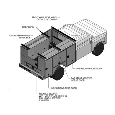 Turn Key Jetter Ute BODY ONLY - No Jetter