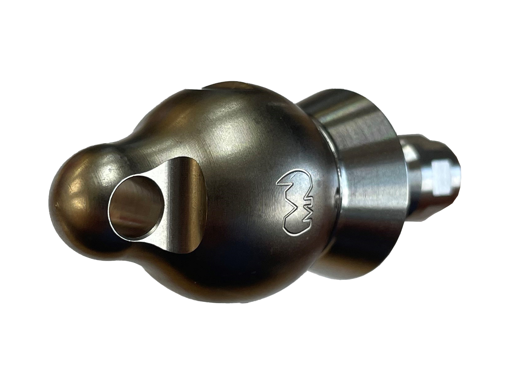 Wrecking Ball Thruster Nozzle 1/4" with QR-C one piece stainless steel skirt for drain cleaning